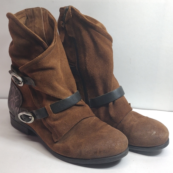 Mis Mooz Sydney Apocalypse Boots l Size 9.5 40 EU l Discontinued l Double Buckle - Picture 2 of 16